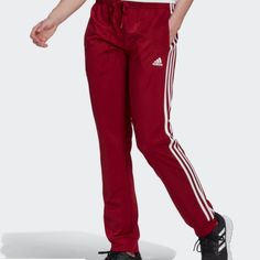 Nwt, Adidas 3 Si Knit Pant, Cardinal Red/White, Pacer 3-Stripes Track Pants, Mens Training Pants, Size Small, % Polyester, Can Be Unisex Adidas Red Cotton Pants, Casual Red Pants With Three Stripes, Track Pants Mens, Pants Adidas, Adidas Mens, Training Pants, Adidas Pants, Knit Pants, Adidas Men