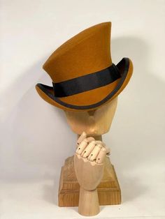 🎁49% OFF - Asymmetric top hat Handmade Vintage High Crown Top Hat, Vintage Top Hat With Curved Brim For Costume Party, Vintage Curved Brim Top Hat For Costume Party, Curved Brim Top Hat For Kentucky Derby Costume, Handmade Fitted High Crown Mini Hats, Handmade Fitted Hats For Formal Occasions, Handmade Fitted Formal Hats, Handmade Fitted Mini Hat With High Crown, Vintage Brown Top Hat For Costume