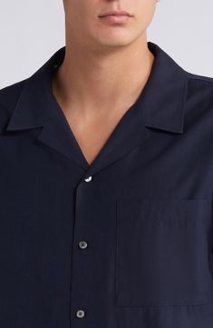 Soft, silky lyocell brings exceptional comfort to a camp shirt styled with a relaxed fit that's perfect for enjoying sunny days. 27" length, 45" chest (size medium) Front button closure Notched collar Short sleeves Chest patch pocket 90% Tencel® lyocell, 10% polyester Tencel lyocell is a more-sustainably produced fiber made with closed-loop processing Machine wash, dry flat Imported Modern Shirt With Relaxed Fit And Camp Collar, Relaxed Fit Camp Shirt With Lapel Collar For Spring, Solid Color Relaxed Fit Camp Shirt For Spring, Modern Camp Shirt With Relaxed Fit And Camp Collar, Unstructured Camp Shirt For Summer Workwear, Casual Modern Summer Shirt, Unstructured Summer Camp Shirt For Work, Modern Unstructured Summer Shirt, Modern Collared Camp Shirt With Relaxed Fit