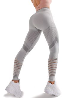 PRICES MAY VARY. * Material: 65% nylon, 25% polyester fiber, 10% spandex, super soft, breathable, closed skin, zero irritation. * High waisted design：They’re super stretchy and have so much tummy control. Provides good compression, tight on tummy and didnt get loose，no camel toe，Highlight you body curve * 4-way stretch fabric： provide gentle compression where you need it most,they fit snugly for you ，sweat proof ，stayed pretty dry，just like a second skin with all the freedom of movement you coul Sporty Leggings Outfit, Leggings Outfit Winter, Leggings Outfit Fall, Grey Yoga Pants, Perfect Leggings, Women Workout, Legging Outfits, Leggings For Women, Workout Outfit