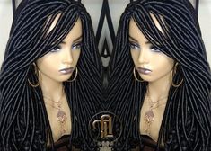 Long Straight Black Goddess Faux Locs Curly Ends Dread Wig Gypsy Faux Synthetic Dred Loc Bohemian Boho 22in Curly Ends FREE SHIPPING!!!! Ends are Sealed and Set Curls Fully Hand Twisted! No Glue Needed No Tracks! Hair is individually added Loc By Loc! Quality Design Each Individual Twist Moves Freely! Specifications: Unit Name: Black Straight Loc Drop Unit Design: Full Unit Finished with lace - 3 Combs Added - Sealed Ends Unit Code: DSH/G 444 Hair Quality: Premium Synthetic Hair Color: Black Tex Straight Curled Ends, Locs Curly Ends, Faux Locs Curly Ends, Individual Twist, Set Curls, Loc Wig, Locs Curly, Dread Wig, Goddess Faux Locs