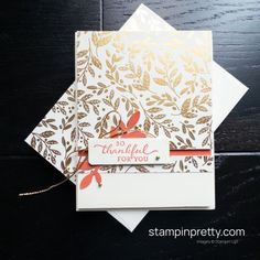 a close up of a card on a table