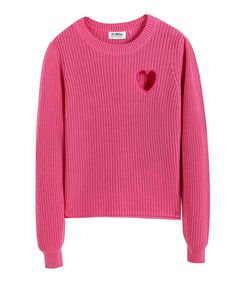 Valentine TOPS 27 Miles FUCHSIA X-SMALL Valentine Sweater, Knit Wear, Heart Clothes, Winter Inspo, Heart Sweater, Valentines Outfits, Girls Valentines, Fall Clothes, Knitted Romper