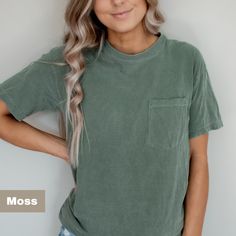 Comfort Colors Pocket T-Shirt, Pocket tee, Oversized tshirt, Unisex Tee, %100 Cotton Shirt, Trendy Soft Vintage TShirts, Color Set 1 THIS LISTING IS FOR A BLANK COMFORT COLORS T-SHIRT ONLY If you don't see the color you are looking for check this other listing... https://www.etsy.com/listing/1504961057/comfort-colors-pocket-t-shirt-pocket-tee This T-shirt is available in a wide variety of colors! They are Comfort Colors T-shirts which are amazingly soft and comfy.   Fabric: 6.1 oz., 100% ring sp Dino Shirt, Dinosaur Shirt, Mode Boho, Trendy Boho, Mens Long Sleeve Tee, Pocket Shirt, Pocket Tshirt, Style Shirt, Looks Vintage