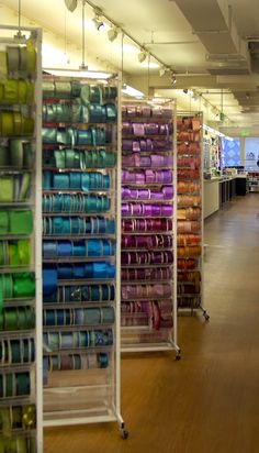 the inside of a store filled with lots of different colored items