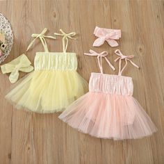 Newborn Baby Girls Summer Daisy Sling Tulle Dress And Headband Baby Wholesale Suppliers Newborn Baby Dresses, Summer Princess, Diy Baby Clothes, Newborn Baby Girls, Barbie Dress Fashion, Baby Dress Design, Baby Skirt