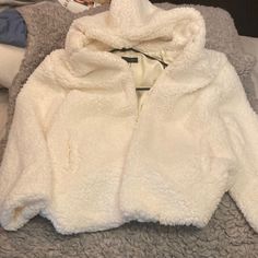 Janice Cream Sherpa Hooded Jacket. Hook & Eye Closure. Nwt. One Size. I Would Personally Call It A Medium. Teddy Jacket, Women's Jackets, Hook Eye, Hooded Jacket, Jackets & Coats, Jackets For Women, Cream, Women Shopping, Color