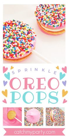 sprinkle oreo pops recipe for valentine's day or any special occasion