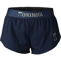 The ChicknLegs women's 1.5 inch navy blue running shorts. Chickn Legs Shorts, Chickenlegs Shorts, Chicken Leg Shorts, Chicken Legs Shorts, Running Shorts Women, 2024 Christmas, Chicken Legs, Crop Top Bra, Spandex Shorts