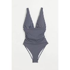 Fully Lined, V-Neck Swimsuit With Snug Fit For A Sculpting Effect On Waist. Adjustable Shoulder Straps, Cups With Removable Inserts For Shaping And Good Support, And Medium Coverage At Back. Compositionshell: Polyamide 82%, Spandex 18%Lining: Polyester 88%, Spandex 12% Casual V-neck Bodysuit For Pool, H&m White Swimwear For Spring, H&m Sleeveless Beach Swimwear, Fitted H&m Bodysuit For Summer, Fitted H&m Swimwear For Poolside, H&m Fitted Swimwear For Poolside, H&m Fitted Swimwear For Spring, Burgundy Swimsuit, Green Bathing Suits