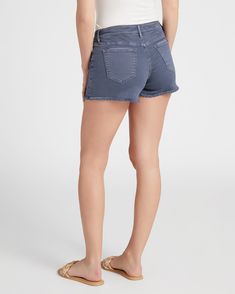 These cargo shorts are here for some of that early 2000s style! This vintage-inspired pair features light distressing, cargo pockets and a raw cut hem. | Marley Cargo Shorts for Women in Navy, Size 32 by Vigoss from Wantable Early 2000s Style, 2000s Style, Dreamy Dress, Shorts For Women, Find Your Style, Feature Light, 2000s Fashion, Early 2000s, Sweater Jacket