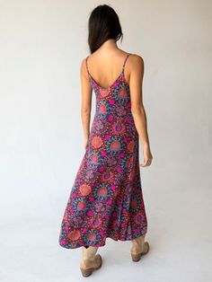 Literally just "slip" it on & go, and the print is SO pretty! Slip Maxi Dress, Natural Life, Hello Autumn, Black Maxi Dress, Black Print, Simple Dresses, So Pretty, Dress Collection, Jumpsuit Dress