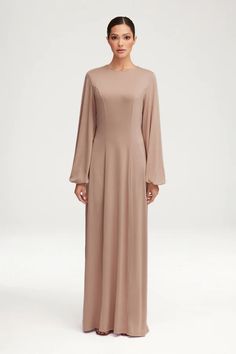 Ramadan '24 – Page 2 Solid A-line Dress With Gathered Sleeves, Solid Color Lantern Sleeve Dresses For Fall, Solid Lantern Sleeve Dresses For Fall, Elegant Dresses With Draped Sleeves For Fall, Solid Color Lantern Sleeve Fall Dresses, Elegant Fall Dresses With Draped Sleeves, Solid Lantern Sleeve Fall Dresses, Fall Dresses With Lantern Sleeves, Fall Wedding Dresses With Lantern Sleeves