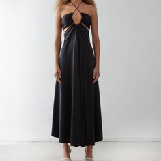 Reposhing This Item I Purchased From @Roxanna10. Loved It, But Would Look Better On Someone With A Bigger Chest. Questions? Leave A Comment Below! Black A-line Maxi Dress For Brunch, Black Backless Dress For Brunch, Black Ruched Halter Neck Maxi Dress, Chic Black Backless Dress For Brunch, Black Backless Maxi Dress For Spring, Black Ruched Maxi Dress For Brunch, Black Maxi Halter Dress For Cocktail, Black Maxi Dress For Brunch, Chic Black Ruched Backless Dress