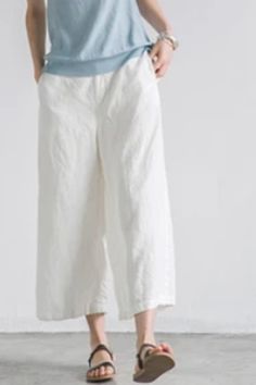 Women Slacks, Cotton Linen Pants Women, White Solid Color, White Linen Trousers, White Pants Women, Slacks Pants, Linen Top Women, Trousers White, Maxi Outfits