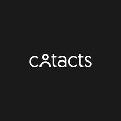 the words catacs written in white on a black background