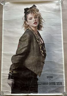 an advertisement for madonna's new clothing line