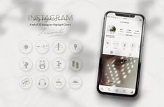 the instagramgram app is displayed on an iphone's screen and features icons