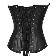 Waist Shaper Under Bust Corset Leather Corset Top Steel - Etsy Pirate Corset, Leather Corset Top, Black Leather Corset, Under Bust Corset, Corset Looks, Cincher Corset, Waist Shapers, Steel Boned Corsets, Lace Tights