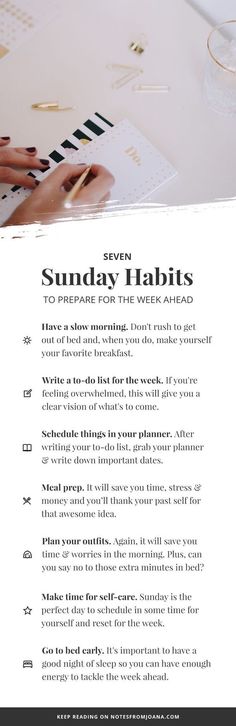 Sunday Habits, Sunday Prep, Personal Planners, Vie Motivation, Good Habits, Www Pinterest Com, Life Goals, Good Advice