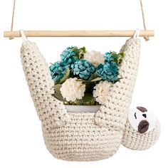 PRICES MAY VARY. 🐻【Cute Sloth Plant Hanger】our hanging macrame planter are designed with a lovely sloth look ,which is a suitable size for You put succulents, cacti, herbs, ferns, etc.When people see this interesting plant hanger, they will be tempted to sneak up on your carefully cared for plants 💖【Superior Quality】You will be amazed at the high quality of its construction,Crochet window plant hanger is made of some very thick, good quality, soft, but durable cotton rope,Traditional hand weav Flower Pot Hanger, Couples Home, Crochet Sloth, Sloth Bear, Small Flower Pots, Hanging Plant Holder, Hanging Flower Pots, Pot Hanger, Sloth Gift