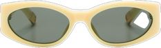 Elegant Cream Sunglasses With Tinted Lenses, Modern Beige Sunglasses For Formal Occasions, Chic Beige Sunglasses For Formal Occasions, Classic Yellow Sunglasses For Summer, Modern Cream Sunglasses With Polarized Lenses, Modern Yellow Cat Eye Sunglasses, Yellow Cat Eye Sunglasses With Tinted Lenses, Modern Cream Sunglasses With Tinted Lenses, Beige Cat Eye Polarized Sunglasses