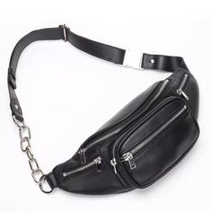 Fanny bag – Anna Xi Waist Bag Fashion, Fanny Bag, Black Cow, Waist Pouch, Leather Fanny Pack, Fan Earrings, Waist Bags, Eye Earrings, Bags Fashion