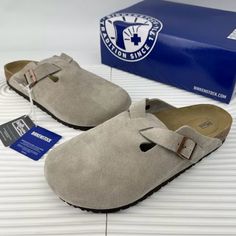 Brand New Birks Birkenstocks Clogs, Birkenstock Clog, Birkenstock Clogs, Men Birkenstock, Shoes Birkenstock, Birkenstock Shoes, Us Man, Mens Slippers, Slip Ons