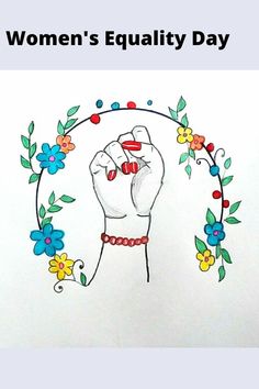 How To Draw Women's Equality Day Poster Drawing | Women's Equality Day Drawing Easy Women Day Drawing Art, Women Day Drawing, Drawing Art Easy, Poster Easy, Preschool Valentines