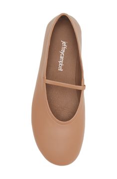 Soft leather lines this elegant ballet flat featuring a single midfoot strap arcing across the minimalist silhouette. Synthetic upper/leather lining/synthetic sole Imported Spring Leather Footbed Ballet Flats With Closed Toe, Spring Ballet Flats With Leather Footbed And Closed Toe, Slip-on Leather Ballet Flats For Spring, Leather Mary Jane Ballet Flats, Leather Ballet Flats With Rubber Sole For Spring, Spring Leather Ballet Flats With Rubber Sole, Ballet Flats With Leather Sole And Low Heel, Classic Leather Ballet Flats With Ankle Strap, Classic Leather Ankle Strap Ballet Flats