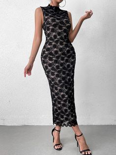 Shop Cut Out Backless Lace Embroidery Maxi Dress now at Partheafashion. You can also choose more fashion style. Elegant Non-stretch Backless Bodycon Dress, Elegant Non-stretch Backless Dress, Sleeveless Lace Bodycon Evening Dress, Hollow Out Maxi Dress For Evening, Elegant Sleeveless Dresses With Hollow Out Design, Lace Patchwork Midi Dress For Parties, Elegant Non-stretch Dresses With Lace Patchwork, Elegant Lace Patchwork Dress, Sleeveless Bodycon Lace Dress