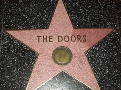 the doors star on the hollywood walk of fame is shown in this undated image