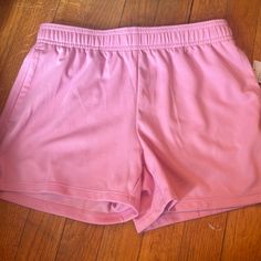 Pink Champion Sport Shorts Moisture-wicking Shorts For Summer Play, Pink Cotton Moisture-wicking Bottoms, Moisture-wicking Pink Cotton Bottoms, Pink Moisture-wicking Cotton Bottoms, Casual Moisture-wicking Shorts For Playwear, Pink Athletic Shorts With Pockets For Spring, Sporty Pink Playwear Bottoms, Pink Stretch Shorts For Playwear, Sporty Pink Bottoms For Playwear