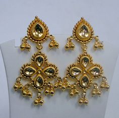 22 K solid gold dangle earrings. Fully handmade pair made of solid 22 K gold. Length-5 cm, width-2 cm, weight of pair-10 grams, material-22 K solid gold. Luxury 22k Gold Danglers For Celebration, Luxury Traditional Yellow Gold Danglers, Luxury 22k Gold Danglers, Macrame Earrings Tutorial, 22k Gold Bangles, Earrings Tutorial, Earrings Chandelier, Gold Dangle Earrings, Sterling Silver Bangle Bracelets