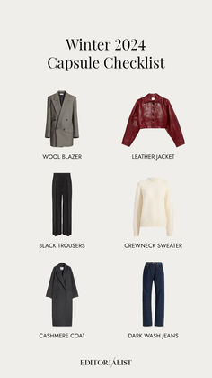 the winter 2012 capsule checklist