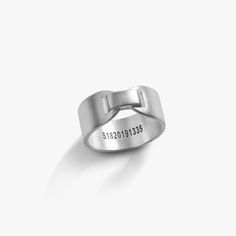 Made to be one-of-a-kind. Our Tag Ring is crafted from sterling silver and features a dog-tag inspired design made all the more singular by the individual serial number engraved on the inside. �