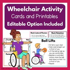 wheel chair activity cards and printables for children