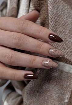 #nailsofinstagram #naildesign #nailart #brown #brownies Coffe Nail Ideas, Brown Gel Nails, Wow Nails, Hello Nails, Punk Nails, Coffee Nails, Subtle Nails, Beige Nails, Simple Gel Nails