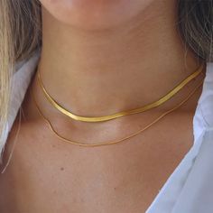 Description: Layering Double 18K Gold Plated Chain Necklace Gold Plated Necklace, Gold Plated Chains, Layering, 18k Gold, Chain Necklace, Gold Necklace, Gold Plate, Plating, Chain