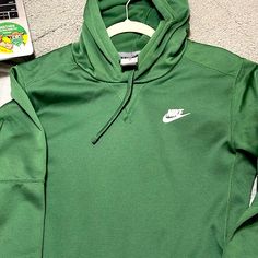 Brand New Nike Hoodie. No Tags, Never Been Worn. Deep Forest Green Color Very Comfortable. Size Small. Nike Crew Neck Hoodie For Winter, Nike Hoodie Sweatshirt For Winter, Green Sportswear Hoodie With Ribbed Cuffs, Sporty Green Hoodie For Fall, Green Athleisure Hoodie Sweatshirt, Nike Fall Hoodie Sweatshirt, Nike Hoodie Sweatshirt For Fall, Nike Casual Sweatshirt With Kangaroo Pocket, Nike Casual Sweatshirt With Drawstring Hood