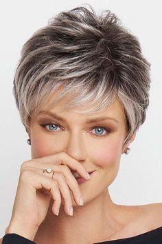 Hairstyles For Thick Hair, Raquel Welch Wigs, Short Grey Hair, Short Hairstyles For Thick Hair, Short Hair Wigs, Short Hair Over 60, Best Short Haircuts, Raquel Welch, Haircut For Older Women