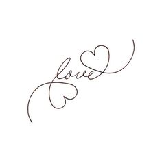 the word love written in cursive handwriting