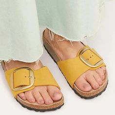 Chic Big Buckle Strap Women Slip On Outdoor Sandals – 4Colordress Beach Sandals With Tang Buckle And Slip-on Design, Spring Slide Sandals With Tang Buckle, Vacation Slip-on Sandals With Leather Footbed, Trendy Sandals With Tang Buckle And Round Toe, Vacation Leather Footbed Slip-on Sandals, Casual Open Toe Sandals With Buckle Closure, Casual Slip-on Slides With Tang Buckle, Casual Slides With Tang Buckle And Round Toe, Casual Round Toe Slides With Tang Buckle