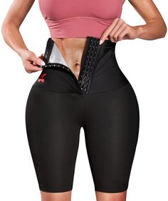 PRICES MAY VARY. ADVANCED LIGHTWEIGHT HOT THERMO PANTS: Kumayes sauna pants for women is made of upgraded special neoprene-free silver heat-trapping polymer fabric, which can boost your natural body heat and stimulate sweating with physical activity.These high waisted slimming shorts doesn't have that heavy feel like many other neoprene pants do. Our sauna waist trainer pants provides a great sweat along with comfort! WEIGHT SLIMMING LEGGINGS: Kumayes slimming compression shorts will make a grea Sauna Waist Trainer, Sauna Suit, Thermal Pants, Black Athletic Shorts, Women Street, Body Shaper, Waist Trainer, Sweat Pants, Body Shapers