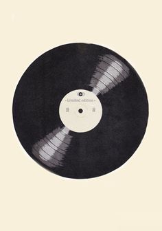 an old record that has been turned into a vinyl album with the words limited edition on it