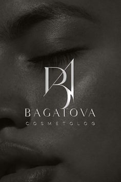 a woman's face with the words bagateva cosmetics on it