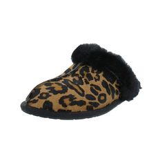 Ugg is known for an iconic casual style that started on the beaches and traveled everywhere. Ugg provides sheepskin footwear as well as apparel, accessories and home goods for the whole family. Manufacturer: Ugg Style Type: Slide Slippers Collection: Ugg Sleeve Length: Material: Leather Fabric Type: Calf Hair Specialty: Animal Print Sku: BH5683066 Size: 8.  Color: Brown.  Gender: female.  Age Group: adult. Slippers Collection, Ugg Womens, Ugg Style, Slide Slippers, Fuzzy Slippers, Loafer Slippers, Womens Slides, Calf Hair, Leather Fabric