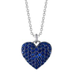 DESIGN DETAILS Metal Type: 14K White Gold Metal Weight: 3.1 Gr. Gemstone Type: Blue Sapphire Gemstone Weight: 0.70 Ct. Dimensions & Other Information: 0.60"L / 0.50"W Blue Sapphire Gemstone, Puffy Heart, Sapphire Gemstone, Fine Jewellery Necklace, Heart Pendant Necklace, Heart Pendant, Types Of Metal, Blue Sapphire, Design Details