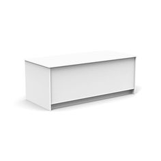 an empty white box on a white background