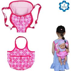 Main Features: QUALITY MATERIAL--High quality material of cotton and linen, comfortable and soft, no toxic and no peculiar smell; the baby doll hand bag and front/cack Carrier Backpack are washable, which allows to use for longer time. EXCELLENT CRAFT-- Delicate craftsmanship and sewing, durable and unique. Cute style with flower pattern, well attracts children and makes them cant resist. LARGE SPACE--Considerate design for the size of handbag, enough space for the storage of doll bottles and sh Baby Doll Carrier Tutorial, Doll Carrier Tutorial, Doll Carrier Pattern, Baby Doll Furniture, Baby Doll Carrier, Carrier Pattern, Doll Backpack, Diaper Bag Accessories, Doll Carrier